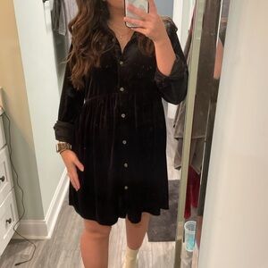 Black maternity dress